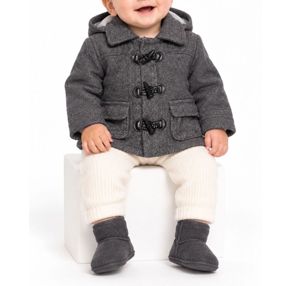 🔥 5 for $30 🔥 Old Navy Infant Wool Blend Pea Coat Gray | 6-12M